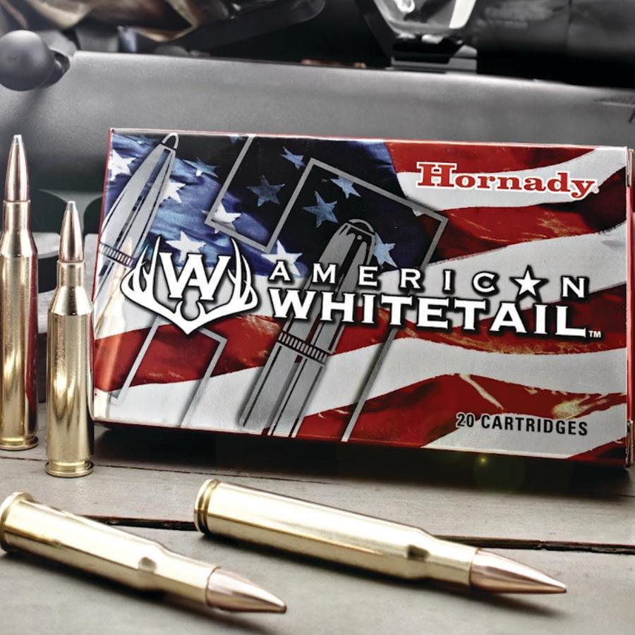 Hornady American Whitetail Rifle Ammunition 6.5 Creedmoor 129 gr. SP 2820 fps 20/ct Picture of Hornady Mfg AMMO AMERICAN WHITETAIL 6.5 CREEDMOOR 129GR INTERLOCK 20RD