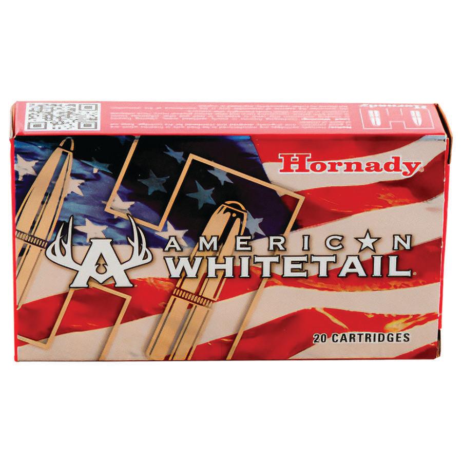 Hornady American Whitetail Rifle Ammunition 6.5 Creedmoor 129 gr. SP 2820 fps 20/ct Picture of Hornady Mfg AMMO AMERICAN WHITETAIL 6.5 CREEDMOOR 129GR INTERLOCK 20RD