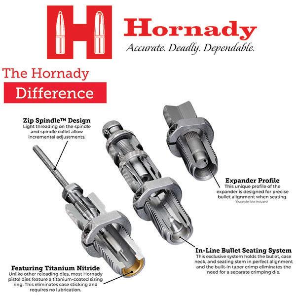 Hornady Custom Grade New Dimension Series I Rifle 2-Die Set .308 Win Picture of Hornady Reloading PC CUSTOM DIE SET 308 WIN