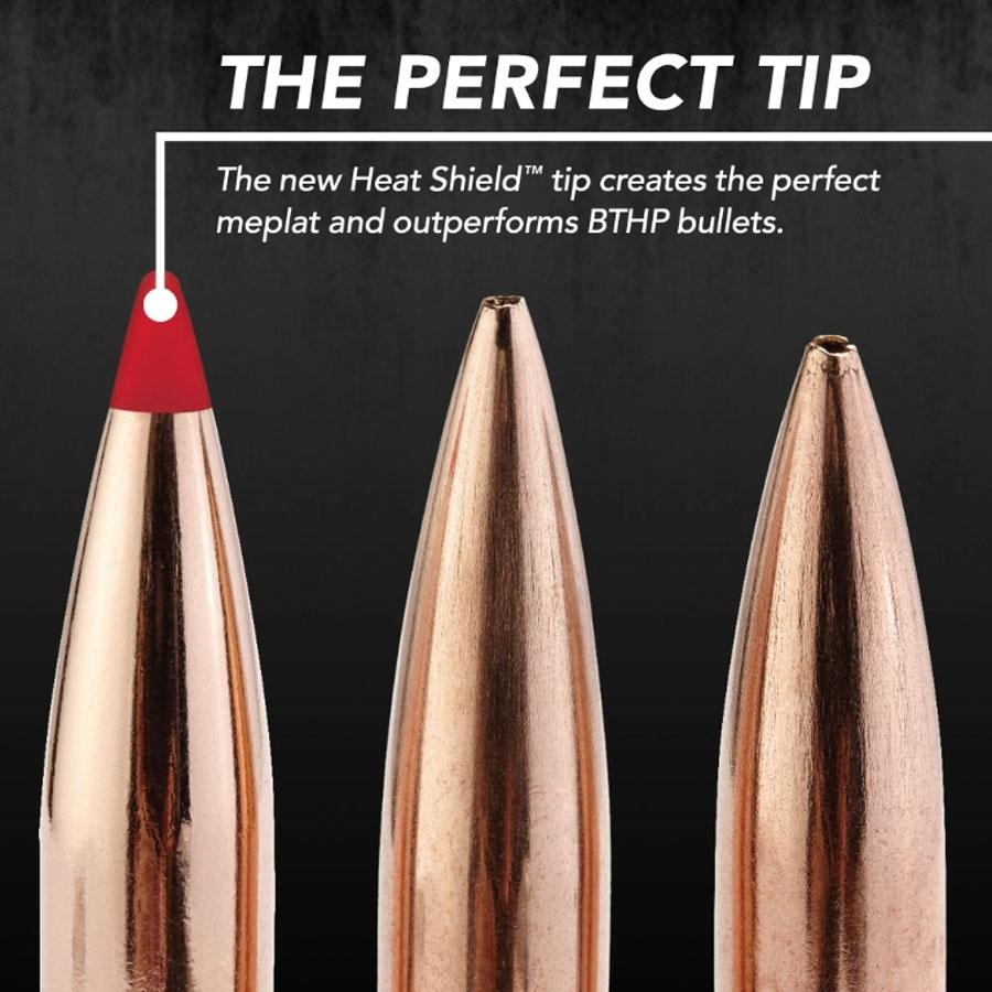 Hornady ELD-X Bullets with Heat Shield Tip .30 cal .308" 212 gr 100/ct Picture of Hornady Mfg 30 CAL .308 212 GR ELD-X