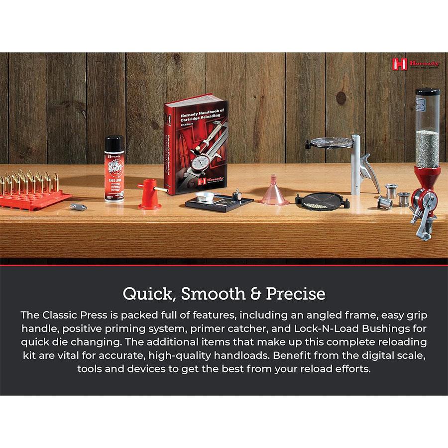 Hornady Lock-N-Load Classic Kit with Case Prep Duo Picture of Hornady Reloading LOCK-N-LOAD CLASSIC KIT with Free CASE PREP DUO
