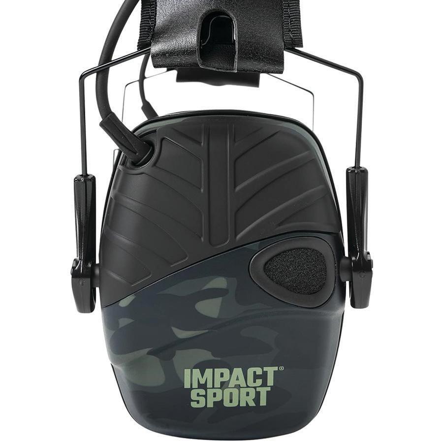 Impact Sport Electronic Earmuff NRR 22db Multi-Cam Black - Howard Leight by Honeywell Picture of Honeywell Safety Products USA IMPACT SPORT MULTI-CAM BLACK ELECTRONIC EARMUFF