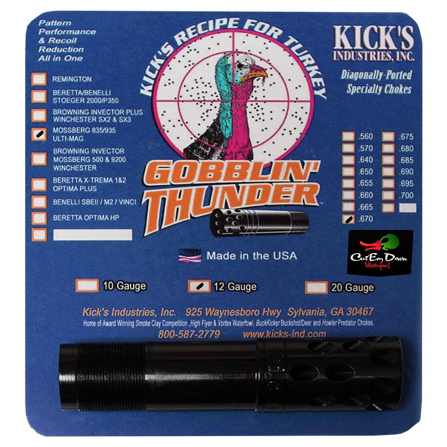 Kick's Gobblin Thunder Turkey Choke Tube for 12 ga Mossberg .835/.935 .670 Picture of Kick'S Industries KICKS GOBBLIN THUNDER MOSSBERG 835/935 12GA .670