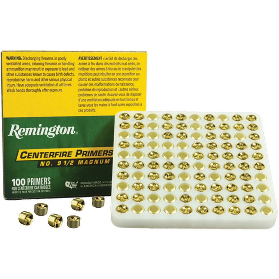 Remington Centerfire Large Rifle Primers- 9-1/2 Magnum Rifle Picture of Remington Bulk Components REMINGTON PRIMER 9-1/2 LARGE RIFLE MAGNUM 1000/CT