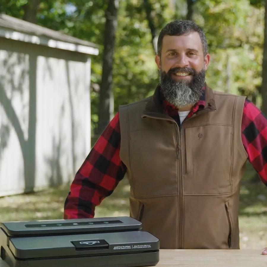 LEM Products MaxVac 500 Vacuum Sealer w/Bag Holder & Cutter Picture of LEM Products LEM Products Maxvac 500 w/Bag Holder & Cutter