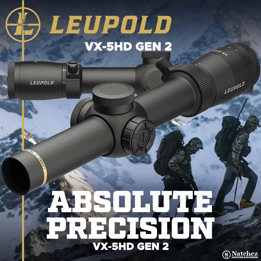 Leupold VX-5HD Gen 2 Rifle Scope 1-5x24 (30mm) Metric Illum. FireDot 4 Fine Picture of Leupold & Stevens Inc. Leupold VX-5HD Gen 2 1-5x24 (30mm) Metric Illum. FireDot 4 Fine