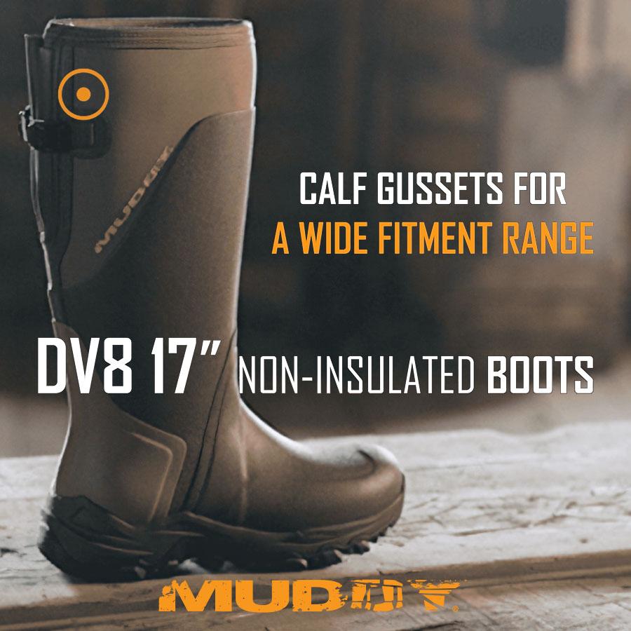 Muddy DV8 17" Non-Insulated Boots Clay Size 10D Picture of Gsm MUDDY 17in NON-INSULATED BOOT / CLAY / SIZE 10D