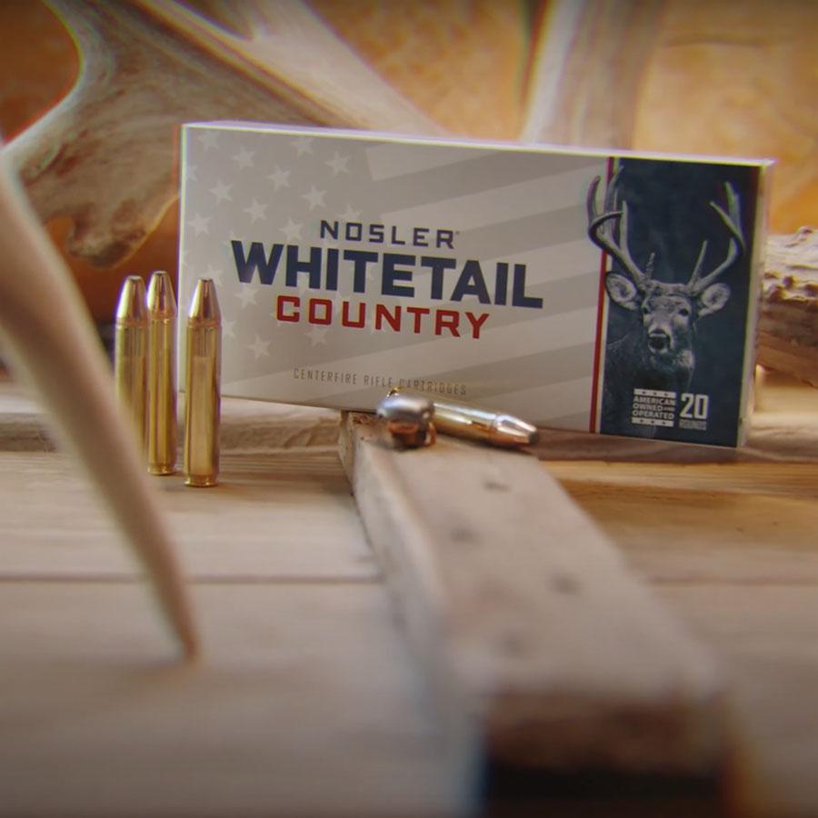 Nosler Whitetail Country Rifle Ammunition .270 Win 130gr SP 3060 fps 20/ct Picture of Nosler Bullets Inc. Nosler WCA-270 Win 130g SB SP (20ct) Ammo
