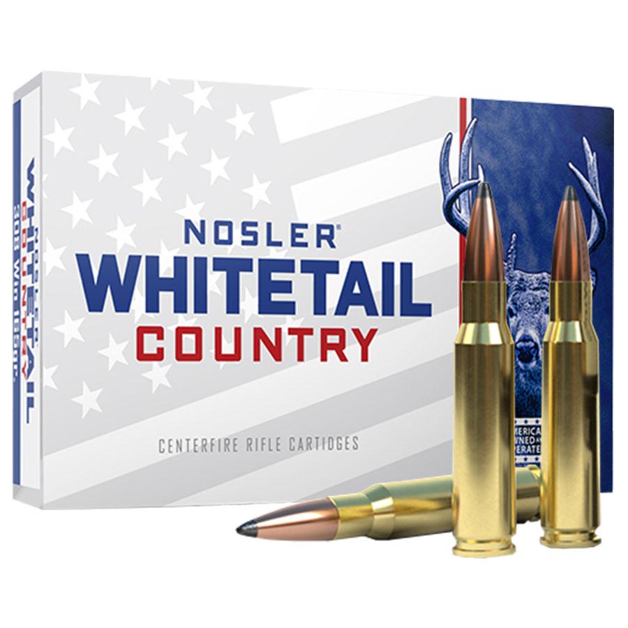 Nosler Whitetail Country Rifle Ammunition .308 Win 165gr SP 2800 fps 20/ct Picture of Nosler Bullets Inc. Nosler WCA-308 Win 165g SB SP (20ct) Ammo