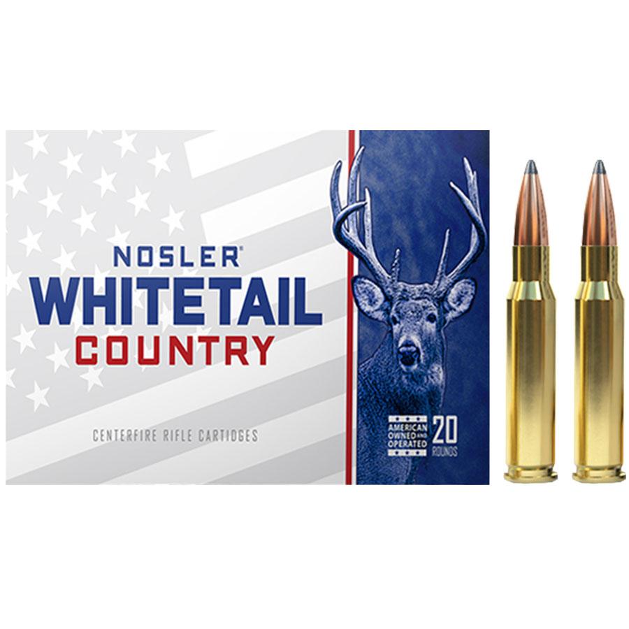 Nosler Whitetail Country Rifle Ammunition .308 Win 165gr SP 2800 fps 20/ct Picture of Nosler Bullets Inc. Nosler WCA-308 Win 165g SB SP (20ct) Ammo
