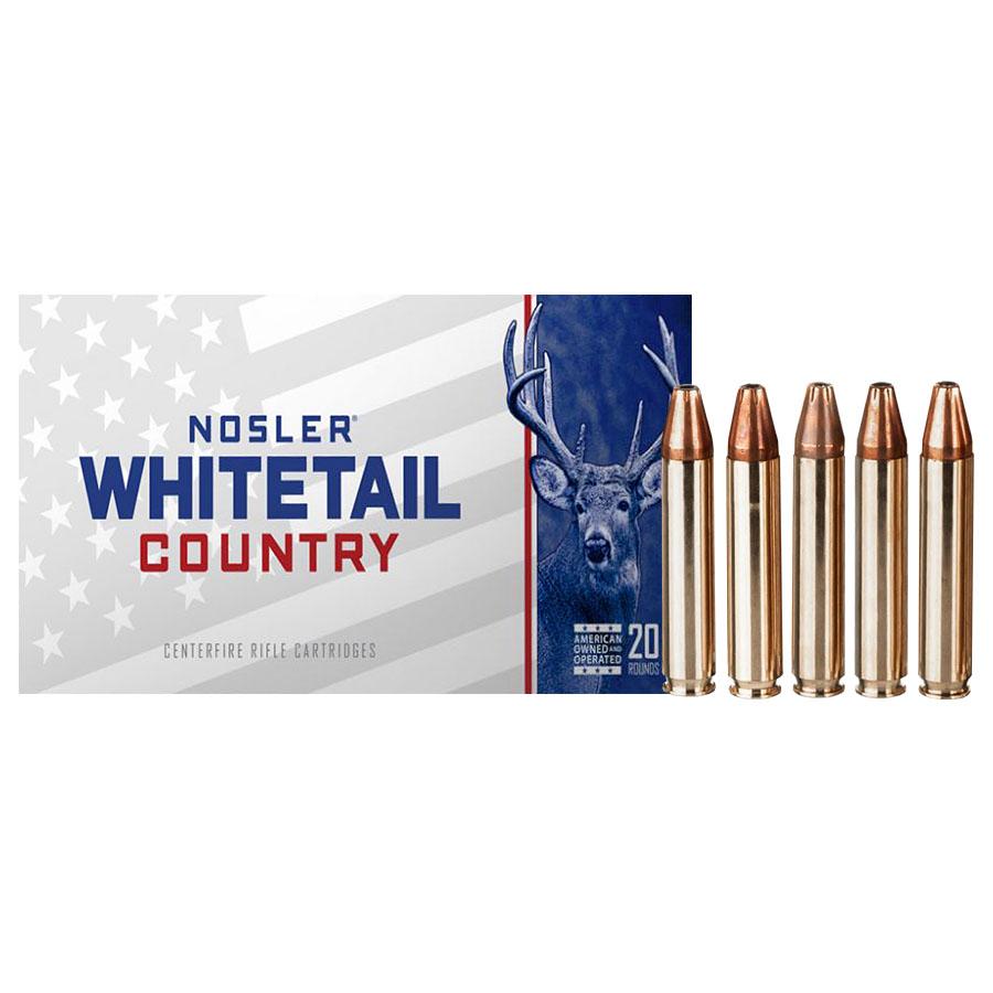 Nosler Whitetail Country Rifle Ammunition 350 Legend 180gr LFN 2100 fps 20/ct Picture of Nosler Bullets Inc. Nosler WCA-350 Legend 180g SW (20ct) Ammo