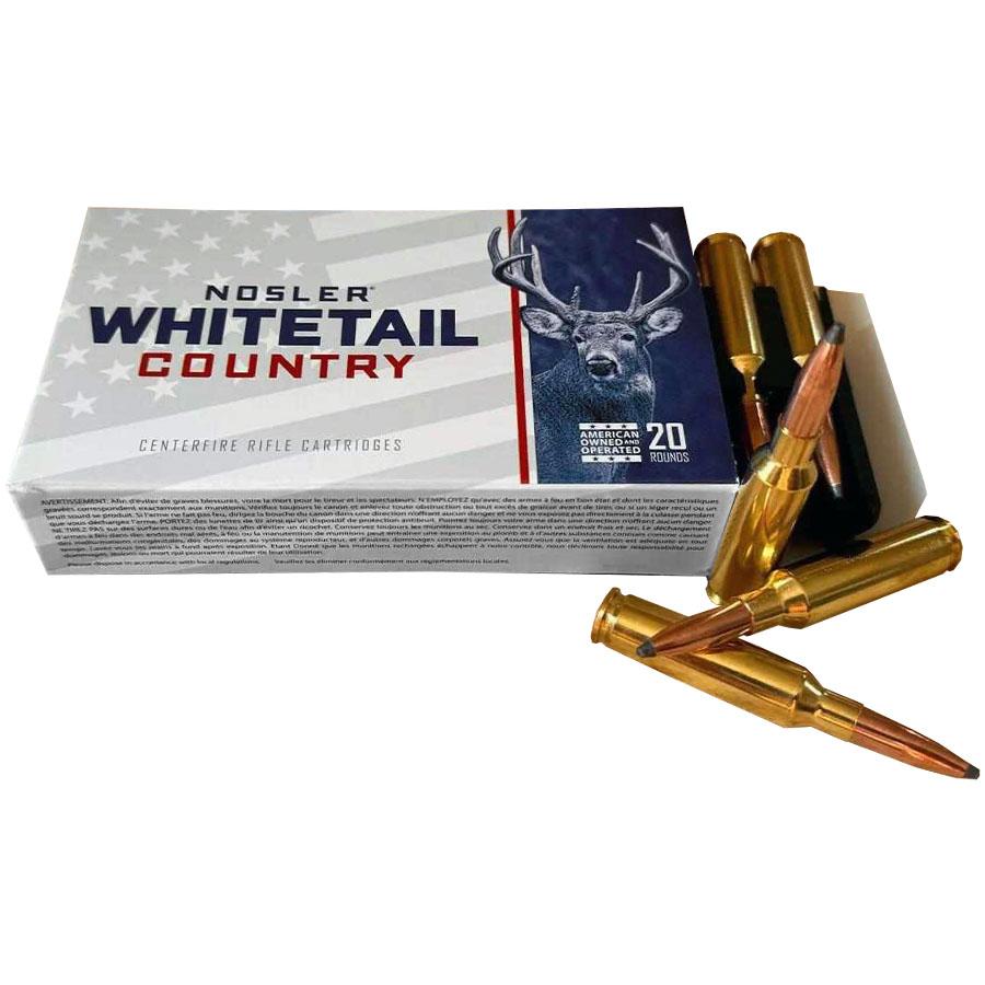 Nosler Whitetail Country Rifle Ammunition 6.5  Creedmoor 140gr SP 2650 fps 20/ct Picture of Nosler Bullets Inc. Nosler WCA-6.5mm Creedmoor 140g SB SP (20ct) Ammo