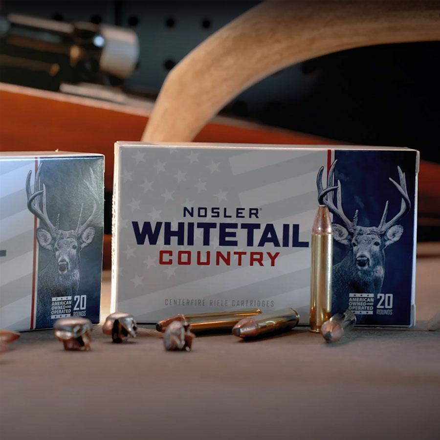 Nosler Whitetail Country Rifle Ammunition 6.5  Creedmoor 140gr SP 2650 fps 20/ct Picture of Nosler Bullets Inc. Nosler WCA-6.5mm Creedmoor 140g SB SP (20ct) Ammo