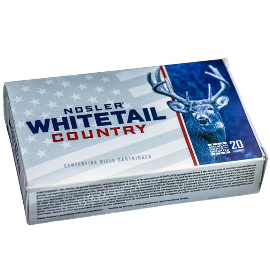 Nosler Whitetail Country Rifle Ammunition .270 Win 130gr SP 3060 fps 20/ct Picture of Nosler Bullets Inc. Nosler WCA-270 Win 130g SB SP (20ct) Ammo