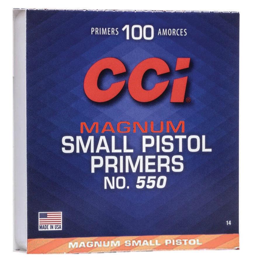 CCI Standard Primers #550 Magnum Small Pistol 1000/ct Picture of Cci CCI #550 MAG SMALL PISTOL PRIMER 1000CT
