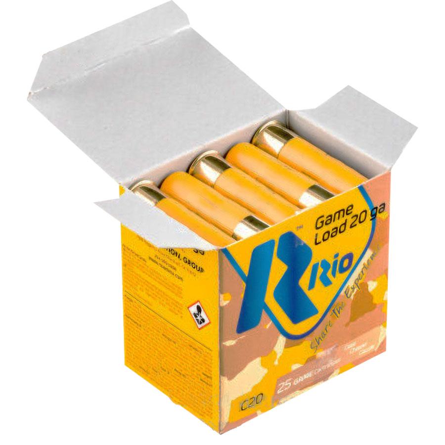 Rio Royal Star Slug Shotshell 20 ga 2-3/4" 7/8oz 1360 fps Slug 25/ct Picture of Rio Outdoors Corp Royal Star Slug 20ga 2-3/4" 7/8oz 1360fps 25RD
