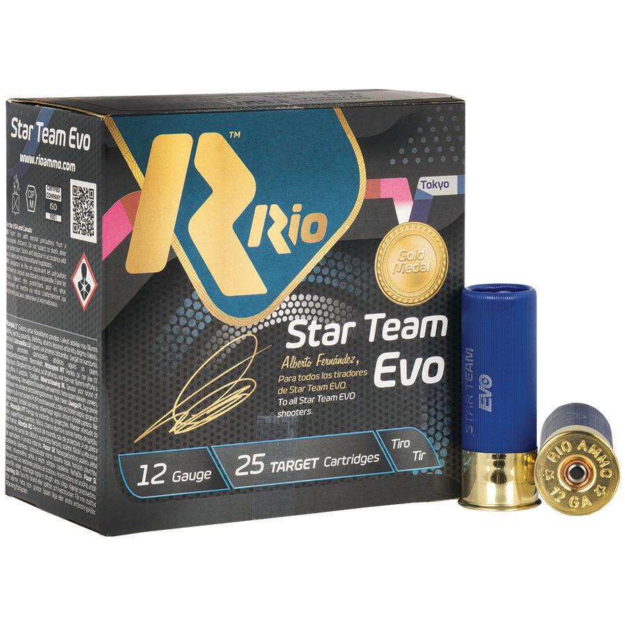 Rio Star Team Evo 28 HV Shotshells 12 ga 2-3/4" 1 oz 1315 fps #7.5 25/ct Picture of Rio Outdoors Corp Star Team EVO 28 HV 12ga 2-3/4" 1315fps 1oz #7.5