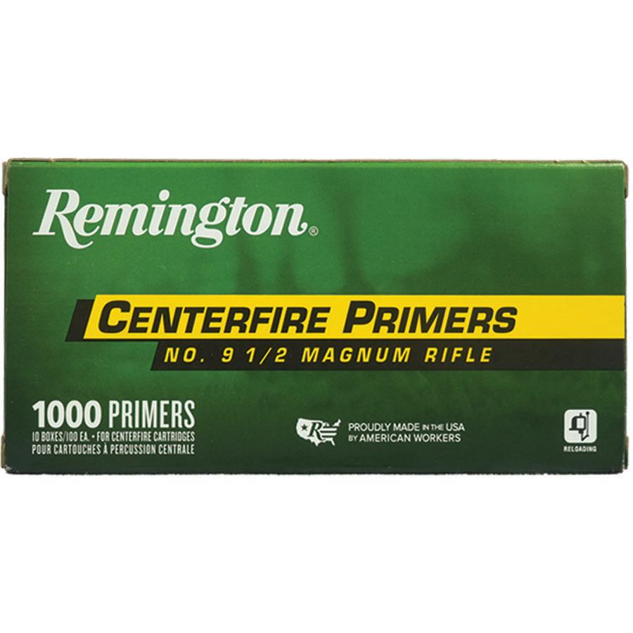 Remington Centerfire Large Rifle Primers- 9-1/2 Magnum Rifle Picture of Remington Bulk Components REMINGTON PRIMER 9-1/2 LARGE RIFLE MAGNUM 1000/CT