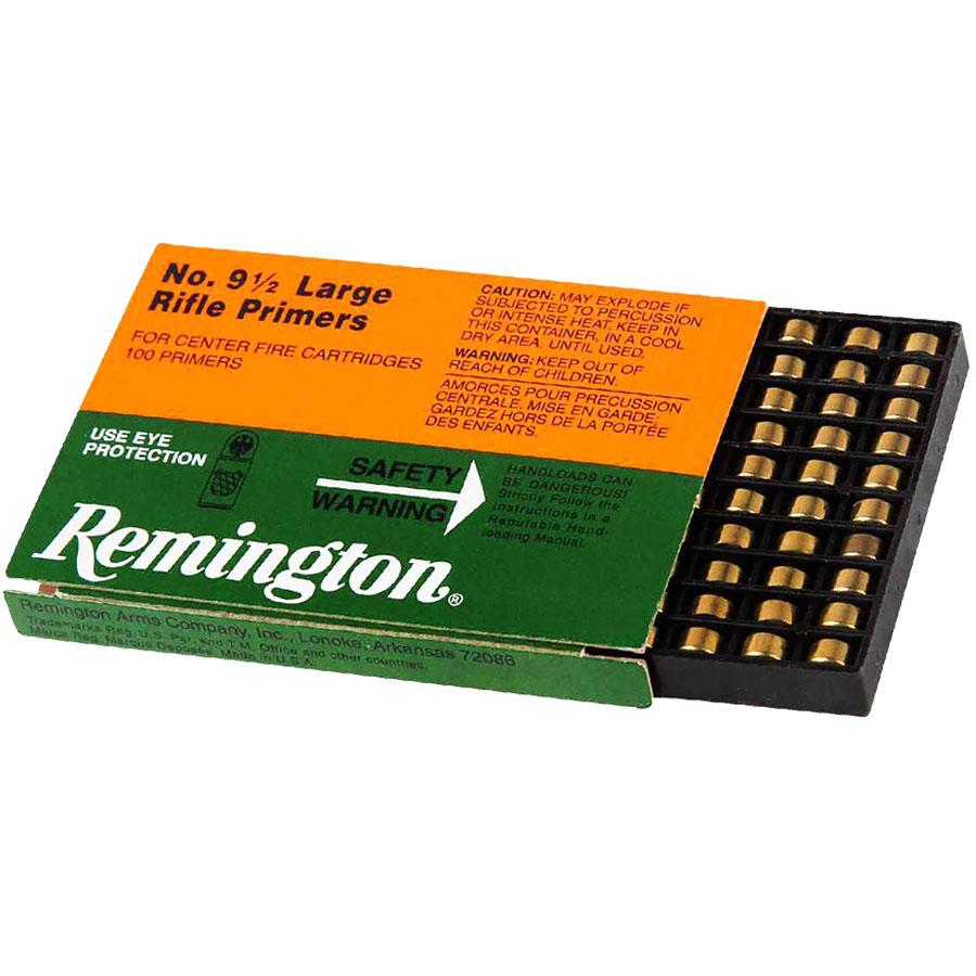 Remington Centerfire Primers-9-1/2 Large Rifle 1000/ct Picture of Remington Bulk Components REMINGTON PRIMER 9-1/2 LARGE RIFLE 1000/CT