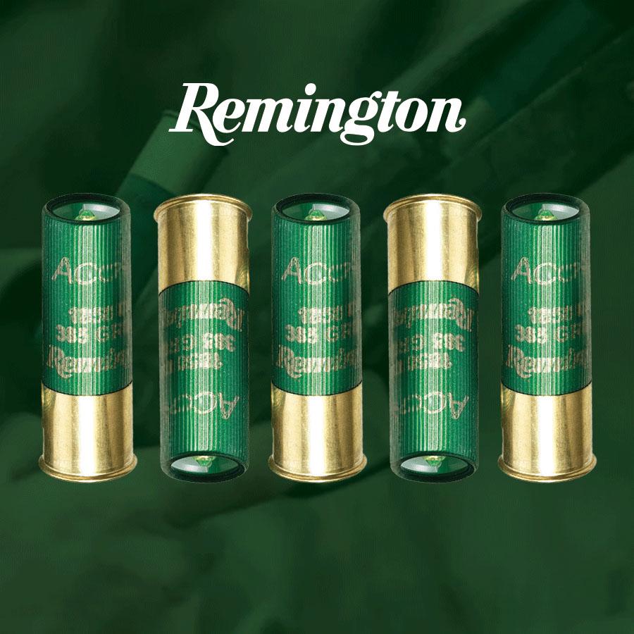 Remington Premier AccuTip Bonded Sabot Slug 12 ga 2 3/4" 385 gr Slug 1850 fps 5/ct Picture of Remington Arms Co. Inc. REMINGTON PREMIER ACCUTIP SABOT SLUG LOADS 12GA 2-3/4IN 385 PPT AMMO 5RD
