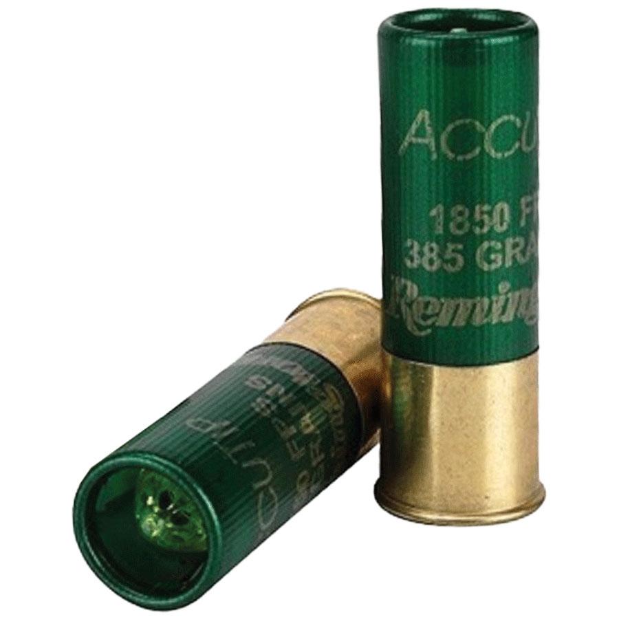 Remington Premier AccuTip Bonded Sabot Slug 12 ga 2 3/4" 385 gr Slug 1850 fps 5/ct Picture of Remington Arms Co. Inc. REMINGTON PREMIER ACCUTIP SABOT SLUG LOADS 12GA 2-3/4IN 385 PPT AMMO 5RD