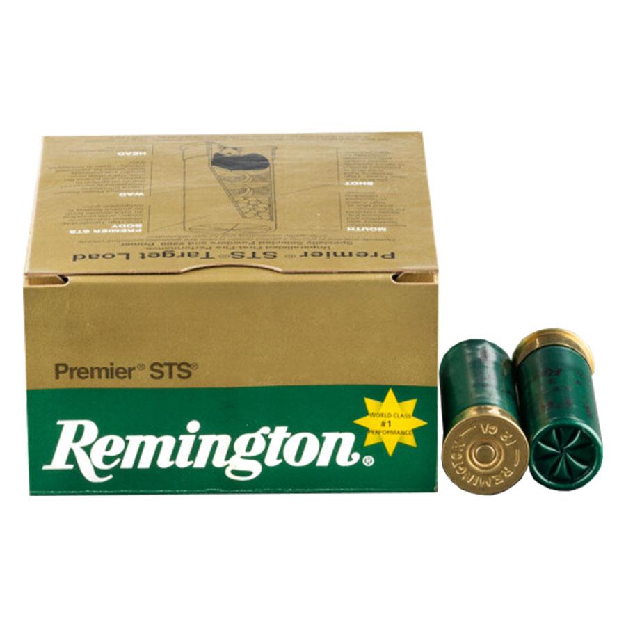 Remington Primer STS Target Shotshells 12ga 2-3/4 in 1-1/8oz #9 1145 fps 25/ct Picture of Remington Arms Co. Inc. REMINGTON PREMIER STS TARGET LOAD 12GA 2-3/4IN2-3/4DRAM 1-1/8OZ 9 AMMO 25RD