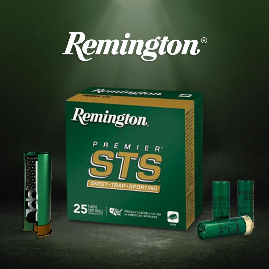 Remington Primer STS Target Shotshells 12ga 2-3/4 in 1-1/8oz #9 1145 fps 25/ct Picture of Remington Arms Co. Inc. REMINGTON PREMIER STS TARGET LOAD 12GA 2-3/4IN2-3/4DRAM 1-1/8OZ 9 AMMO 25RD