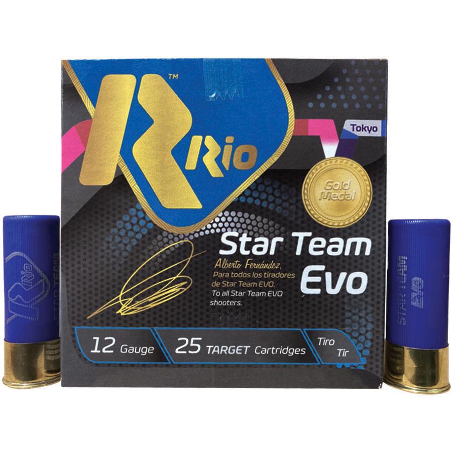 Rio Star Team Evo 28 HV Shotshells 12 ga 2-3/4" 1 oz 1315 fps #7.5 25/ct Picture of Rio Outdoors Corp Star Team EVO 28 HV 12ga 2-3/4" 1315fps 1oz #7.5