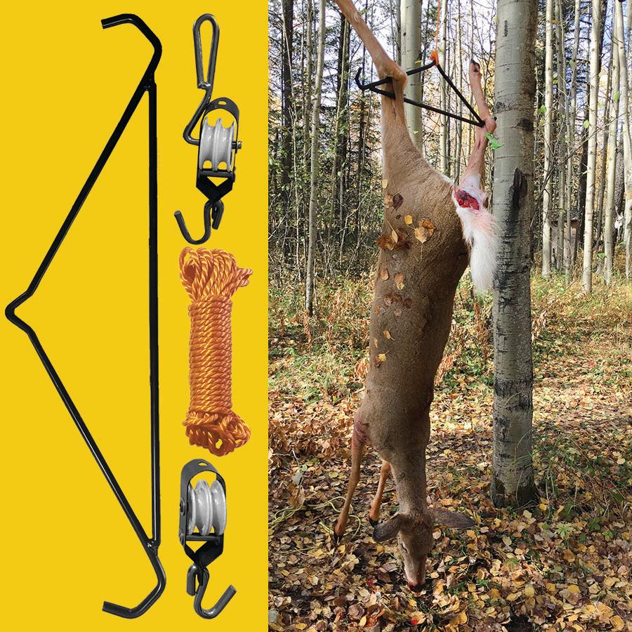 River's Edge Game Gambrel with Hoist Picture of Ardisam (River's Edge/ Barronett Blinds) RIVERS EDGE GAME GAMBREL W/ HOIST RIVERS EDGE