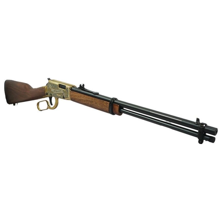 Rossi Rio Bravo "Doc Holiday" Lever Action Rifle 22 LR 15rd Capacity 18" Barrel Gold Finish/Hardwood Stock Picture of Taurus InternationalInc - Rossi ROSSI RIO BRAVO 22LR 18? 15-RDS PVD GOLD HW DOC HOLLIDAY