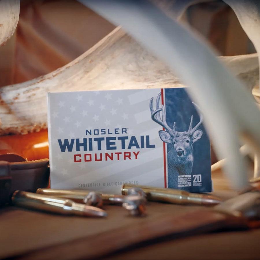Nosler Whitetail Country Rifle Ammunition 6.5  Creedmoor 140gr SP 2650 fps 20/ct Picture of Nosler Bullets Inc. Nosler WCA-6.5mm Creedmoor 140g SB SP (20ct) Ammo