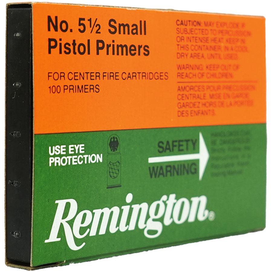 Remington Centerfire Primers 5-1/2 Small Pistol 1000/ct Picture of Remington Bulk Components REMINGTON PRIMER 5-1/2 SMALL PISTOL 1000/CT