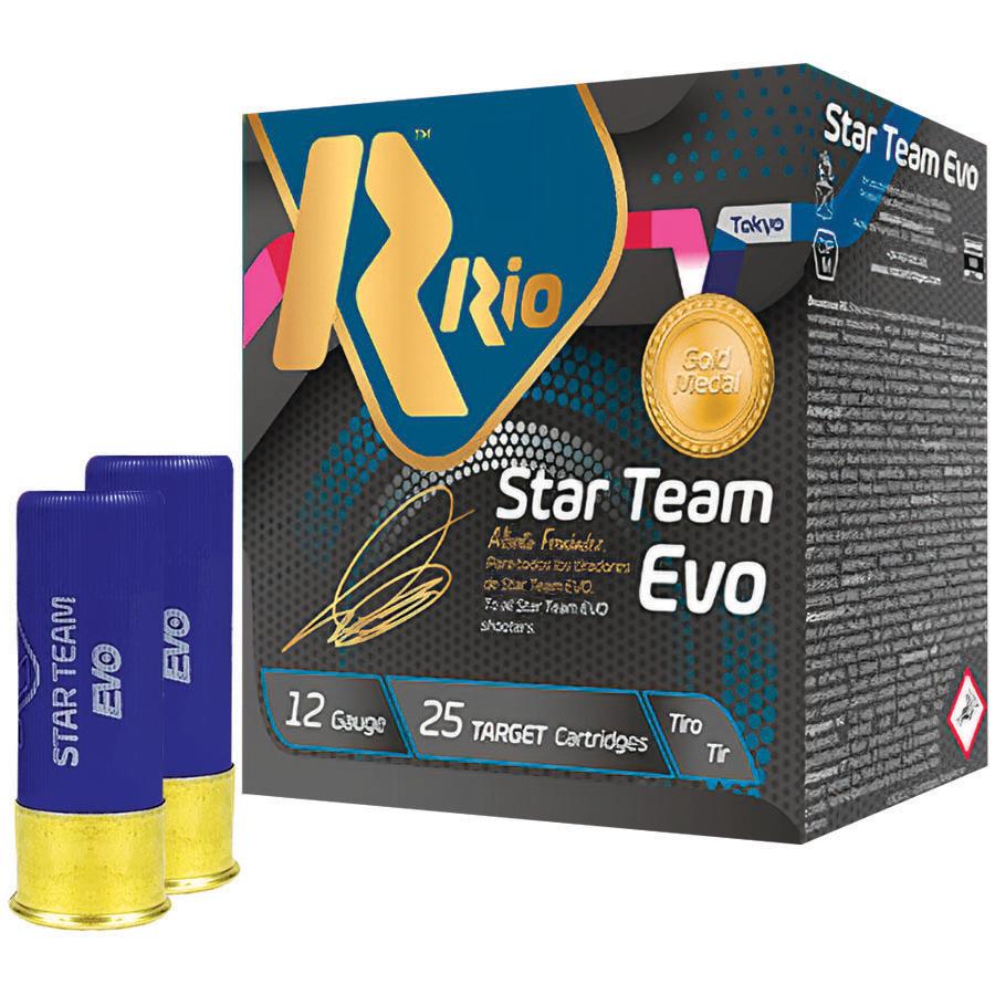 Rio Star Team Evo 28 HV Shotshells 12 ga 2-3/4" 1 oz 1315 fps #7.5 25/ct Picture of Rio Outdoors Corp Star Team EVO 28 HV 12ga 2-3/4" 1315fps 1oz #7.5