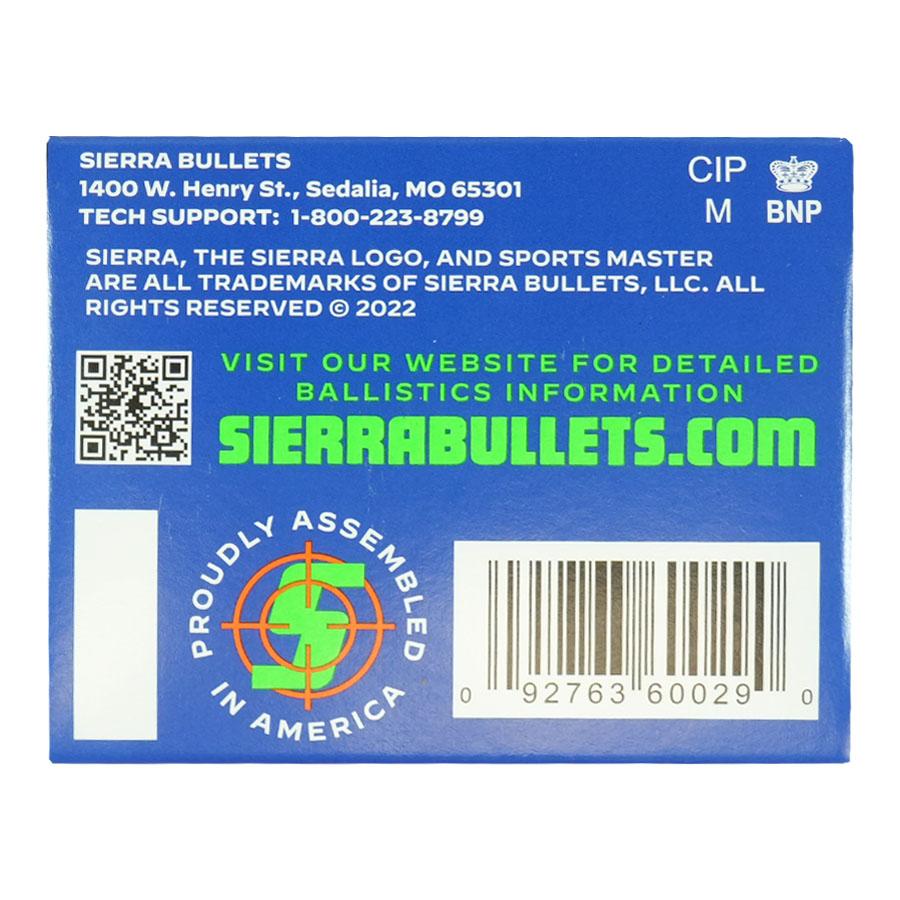 Sierra Sports Master Handgun Ammunition .38 Spl 125gr JHP 20/ct Picture of Sierra Bullets Sierra Sportsmaster 38 Special 125gr JHP Ammo 20/Box