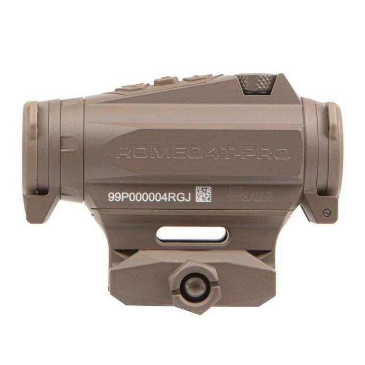 Sig Sauer ROMEO 4T-PRO Red Dot Sight Ballistic Circle Dot 0.5 Adj Illum Flat Dark Earth Picture of Sig Sauer Sig Romeo 4T-Pro Red Dot Ballistic Circle Dot 0.5MOA ADJ FDE