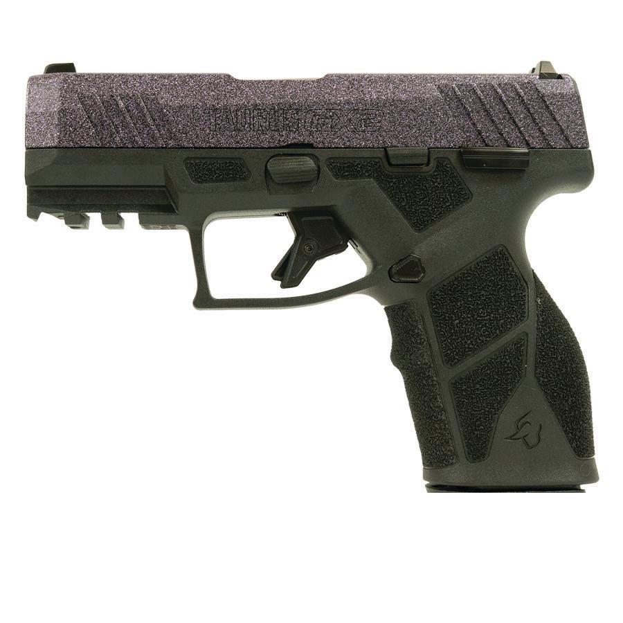 Taurus GX2 "Purple Sparkle" Handgun 9mm Luger 13rd Magazines (5) 3.38" Barrel Black Frame/Custom Slide Picture of Taurus International Inc. Taurus GX2 9MM 3.38'' 5x13 RDS PURPLE SPARKLE