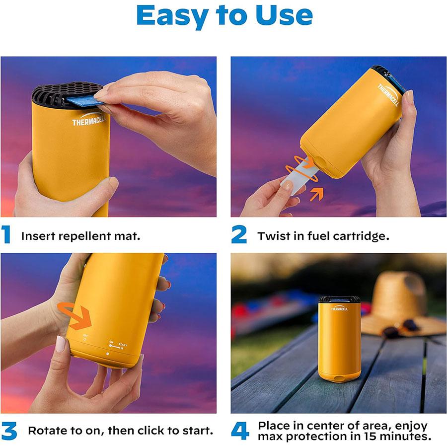 Thermacell Patio Shield Mosquito Repeller Citrus Picture of Thermacell Repellents Inc. Thermacell Patio Shield Mosquito Repeller - Citrus