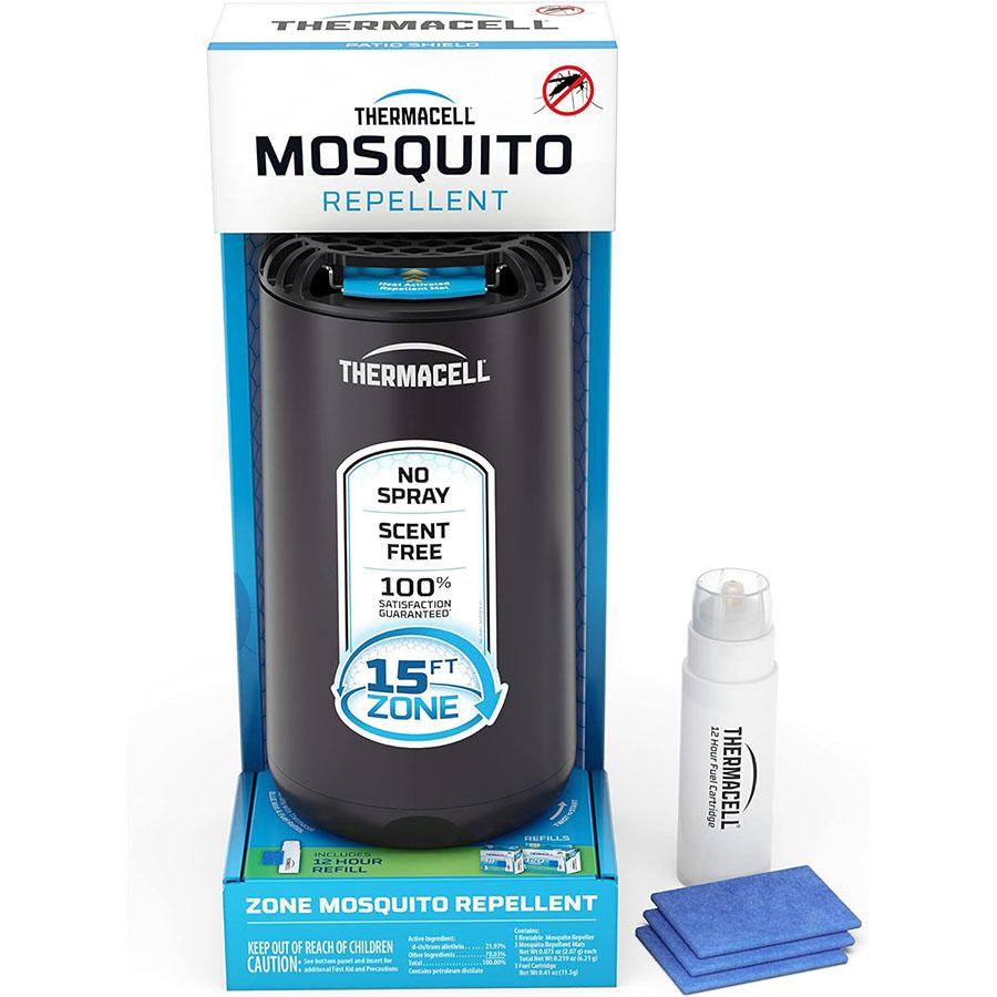Thermacell Patio Shield Mosquito Repeller Graphite Picture of Thermacell Repellents Inc. Thermacell Patio Shield Mosquito Repeller - Graphite