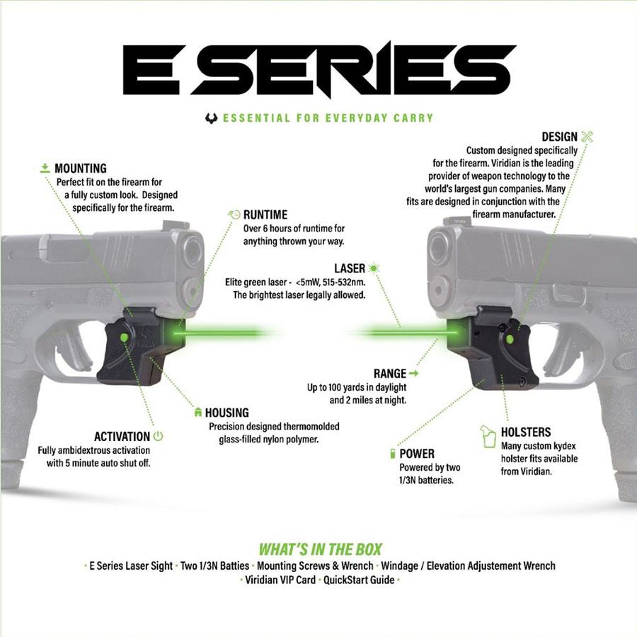 Viridian E Series Green Laser Sight for Taurus G2C G3 G3c G2S PT111 G2 Black Picture of Viridian Green Laser Viridian E Series Green Laser Black Taurus G2C G3 G2S PT111 G2