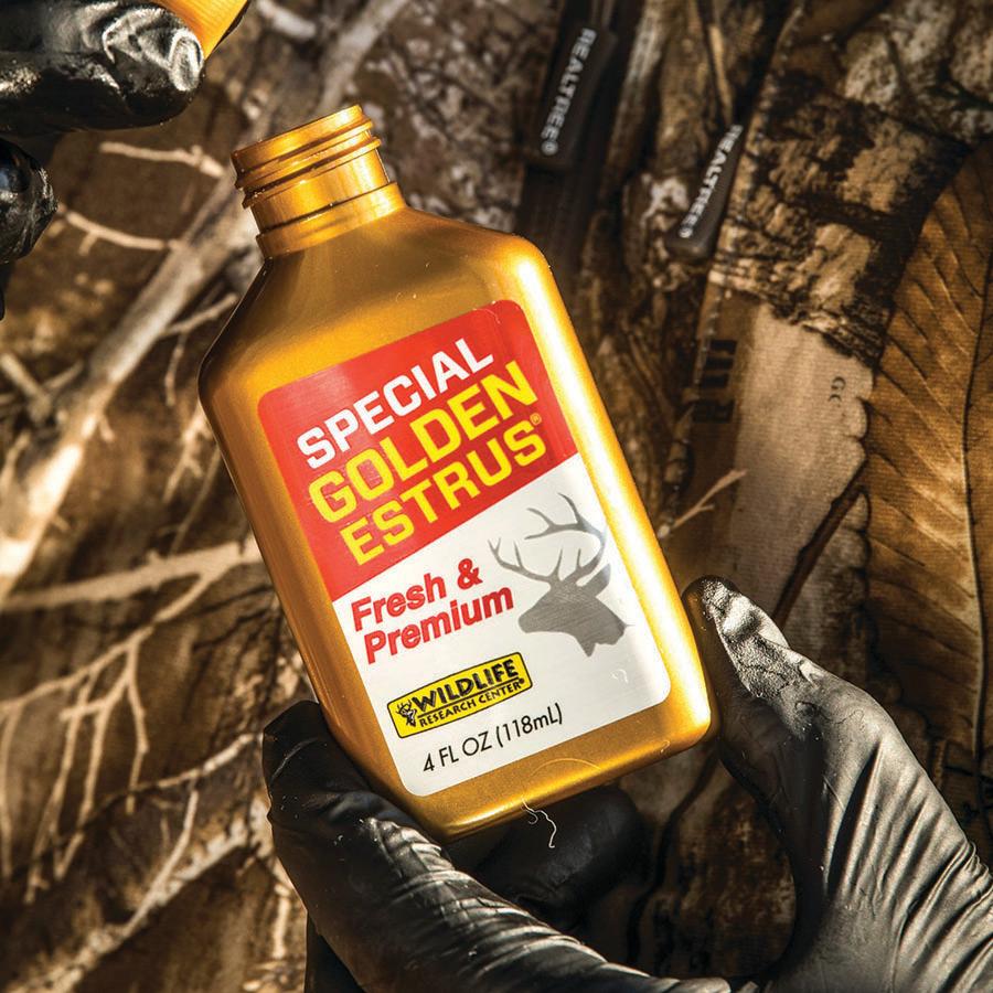 Wildlife Research Special Golden Estrus - Fresh & Super Premium Whitetail Doe Urine with Estrus Secretions 1 FL OZ Picture of Wildlife Research Center SPECIAL GOLDEN ESTRUS 1OZ