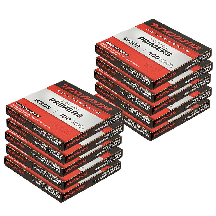 Winchester #209 Shotgun Primers Picture of Winchester Ammunition WINCHESTER PRIMERS #209 1000/CT