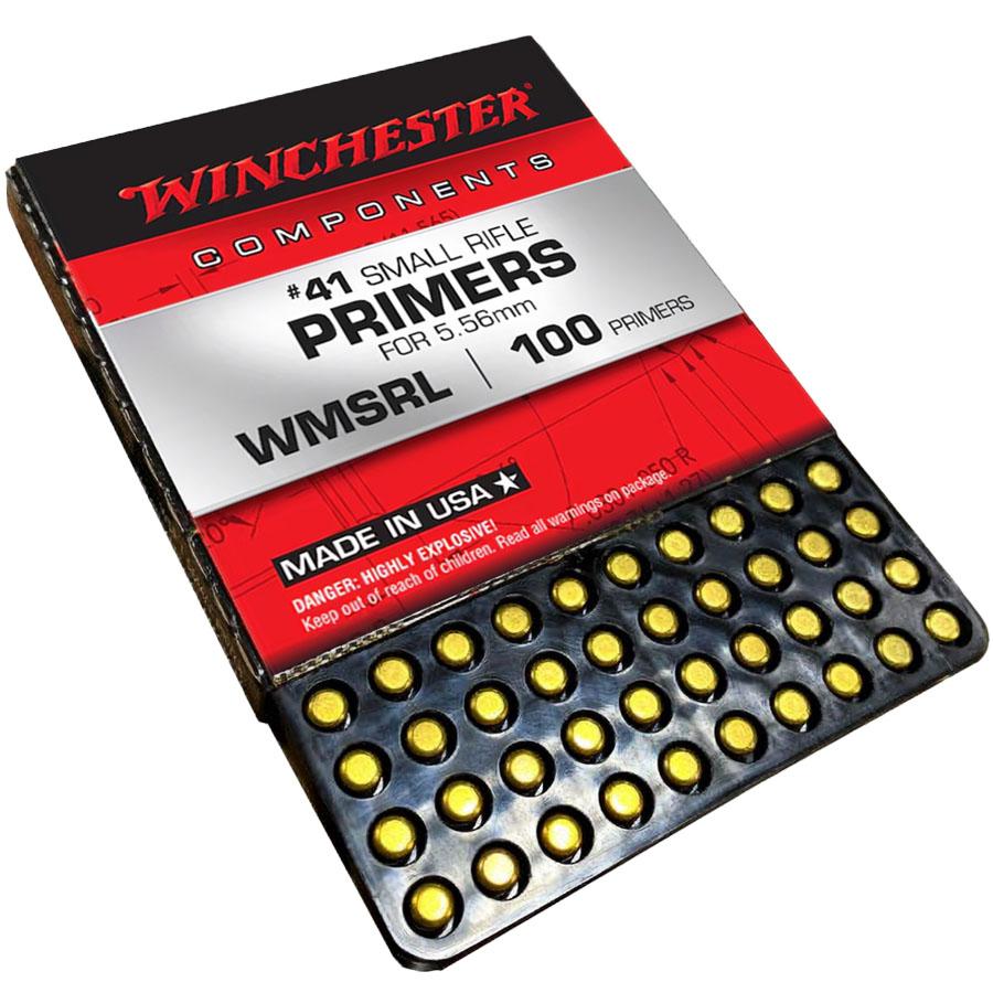 Winchester #41 WMSRL Primers for 5.56 | AR-15 Primers 1000/ct Picture of Winchester Ammunition Winchester #41 MSR Primer 1000/CT