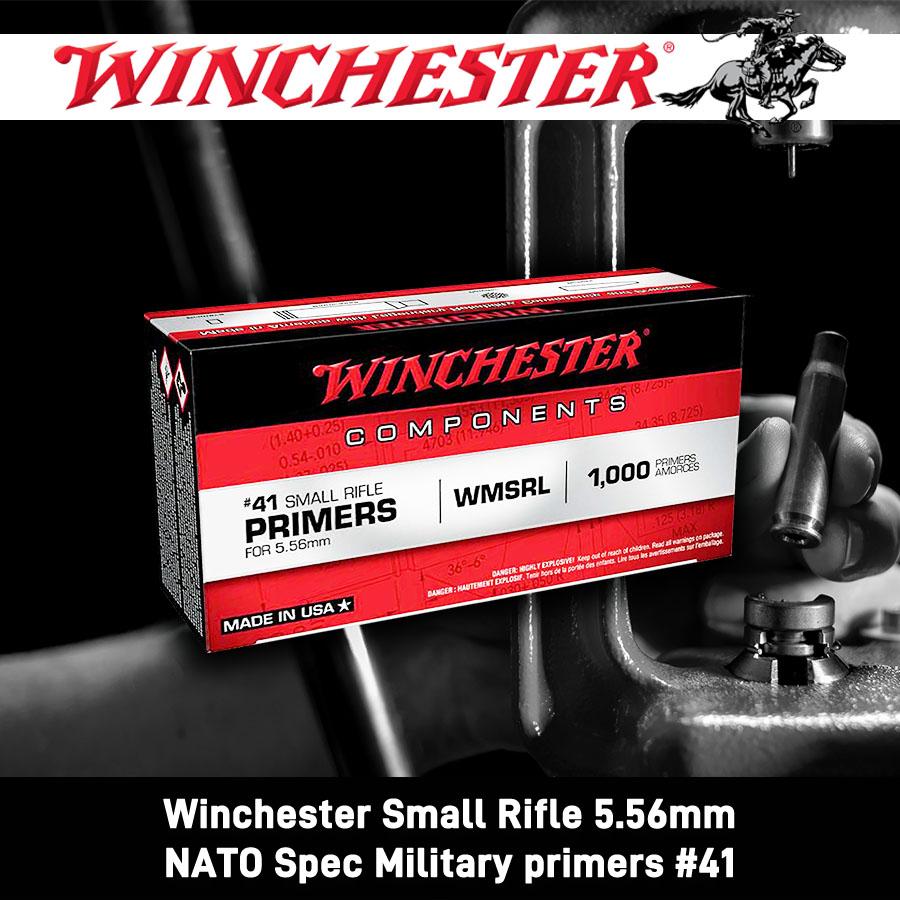 Winchester #41 WMSRL Primers for 5.56 | AR-15 Primers 1000/ct Picture of Winchester Ammunition Winchester #41 MSR Primer 1000/CT