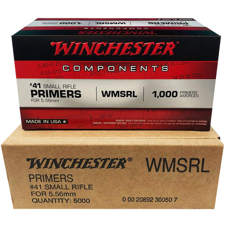 Winchester #41 WMSRL Primers for 5.56 | AR-15 Primers 1000/ct Picture of Winchester Ammunition Winchester #41 MSR Primer 1000/CT