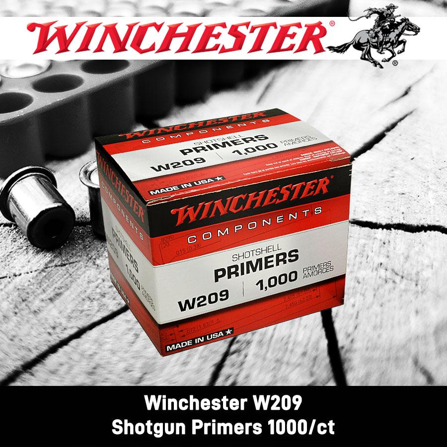 Winchester #209 Shotgun Primers Picture of Winchester Ammunition WINCHESTER PRIMERS #209 1000/CT