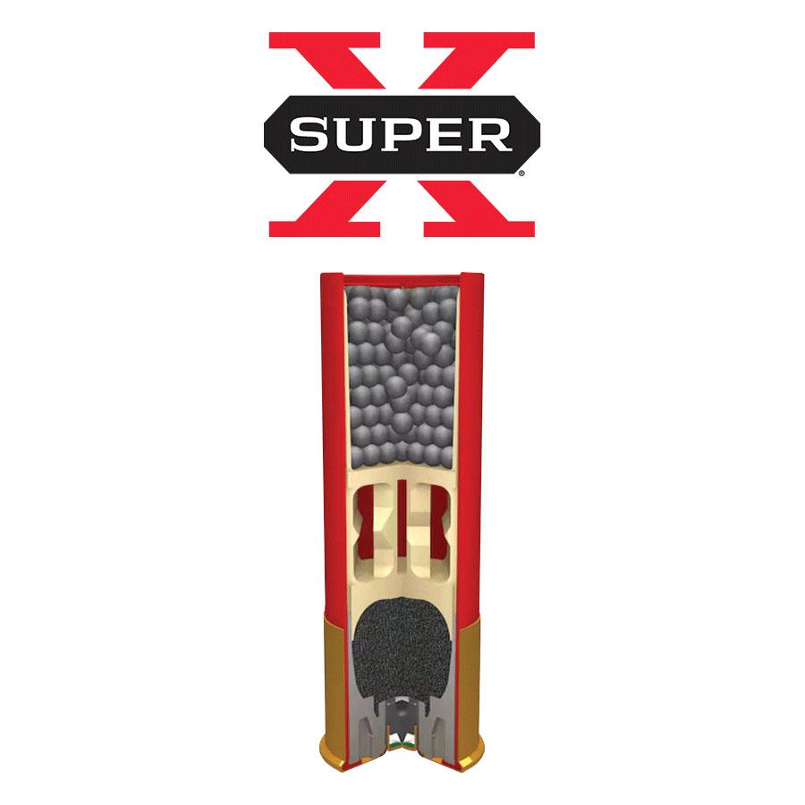 Winchester Super-X High-Brass Shotshells 12 ga 2-3/4" 1-1/4 oz 1330 fps #4 25/ct Picture of Winchester Ammunition WIN. 12GA SX 11/4 4