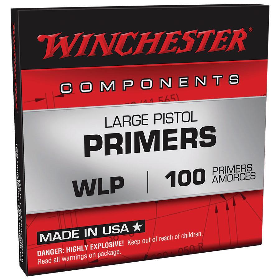 Winchester Large Pistol Primers Picture of Winchester Ammunition WINCHESTER PRIMERS LARGE PISTOL 1000/CT