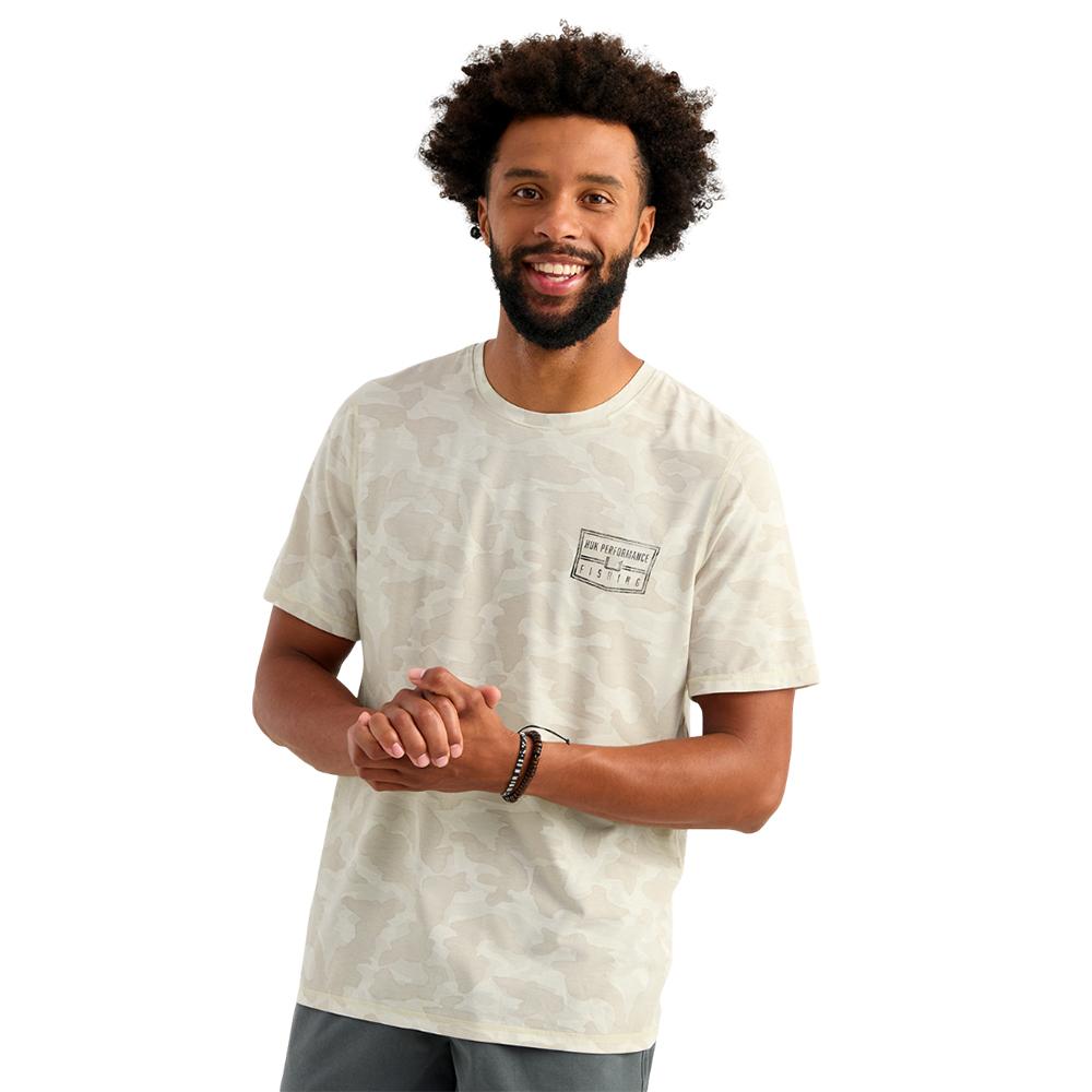 Huk Drift Performance Short Sleeve Shirt Silver Birch Camo XL Picture of Marolina DBA HUK DRIFT PRINTED SS CREW SILVER BIRCH SIZE XL
