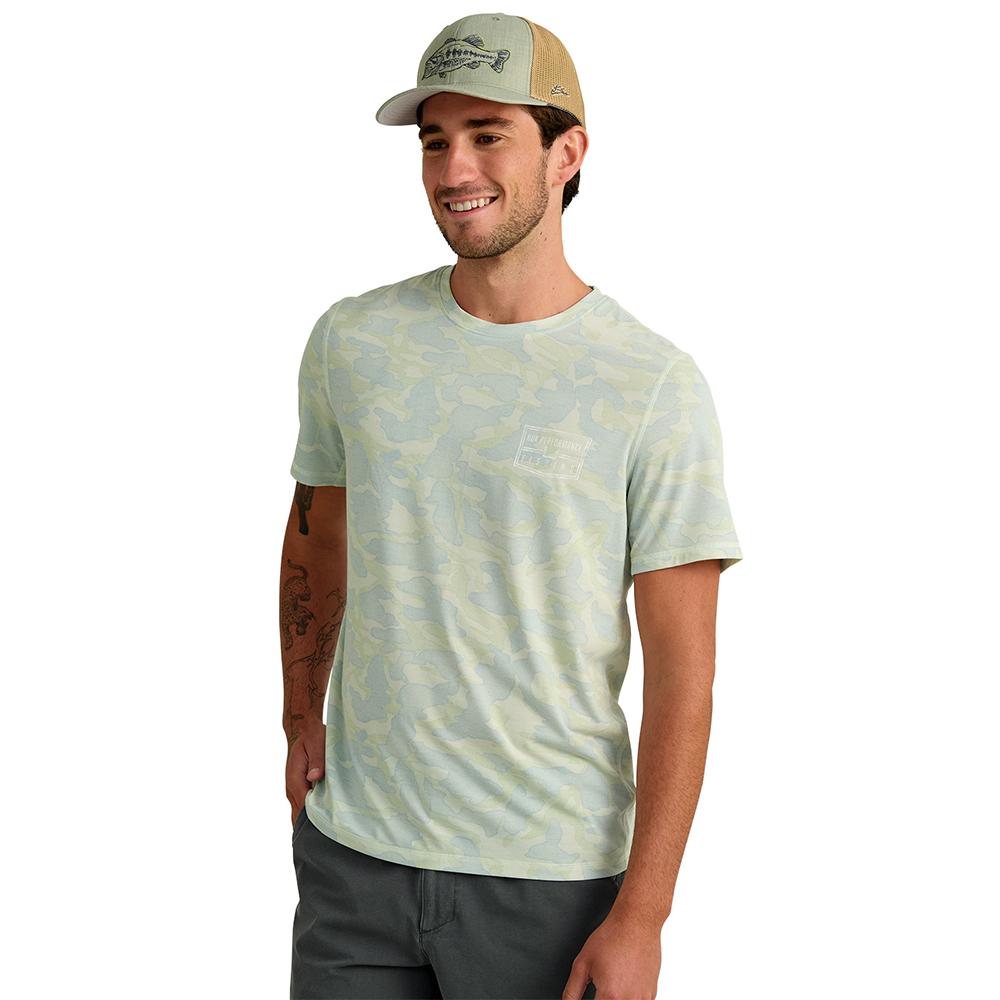 Huk Drift Performance Short Sleeve Shirt Pale Algae Camo 2XL Picture of Marolina DBA HUK DRIFT PRINTED SS CREW PALE ALGAE SIZE XXL