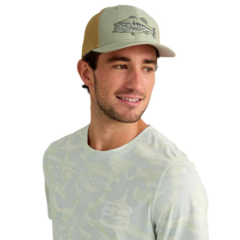 Huk Drift Performance Short Sleeve Shirt Pale Algae Camo 2XL Picture of Marolina DBA HUK DRIFT PRINTED SS CREW PALE ALGAE SIZE XXL